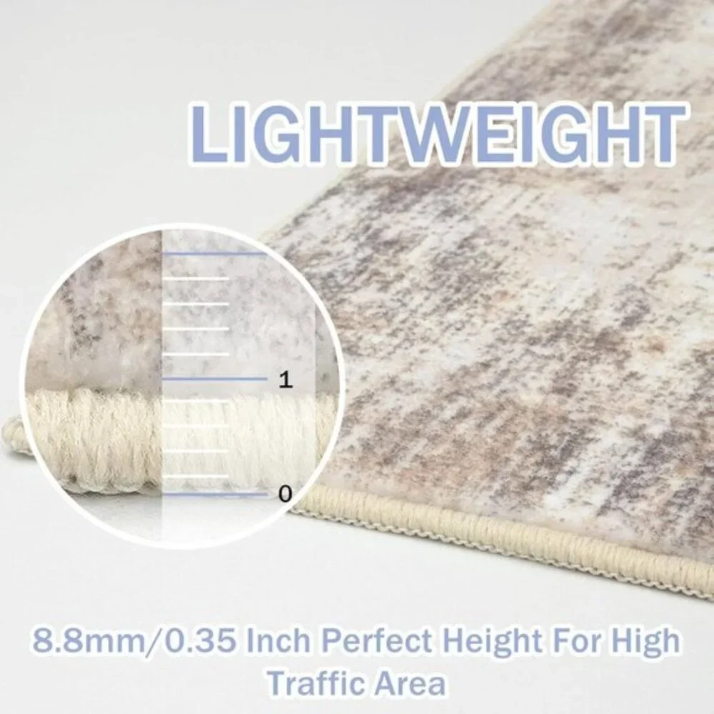 New 2x3 Abstract Area Rug, Washable Non-Slip Entryway Mat for Home & Door